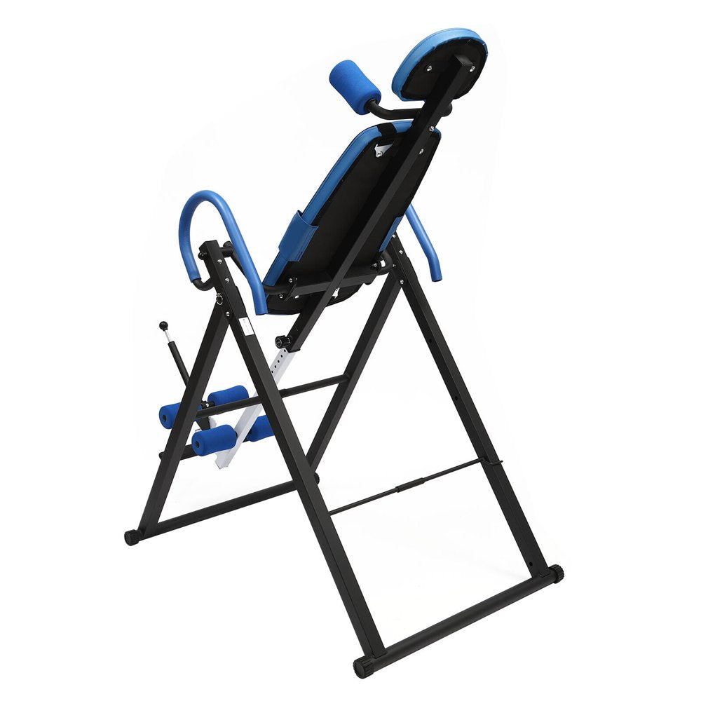 150Kg Foldable Inversion Table Gravity Hang Back Pain Relief and Fitness - Inversion Table Massage Back 29.13*45.27*59.84In